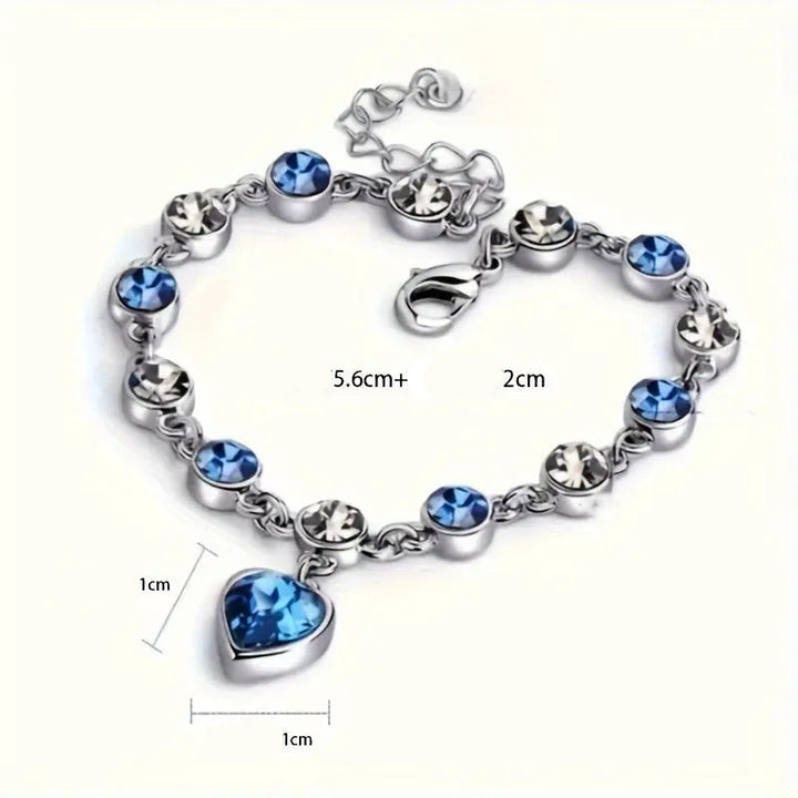 Pulseira Brilho Coração do Oceano