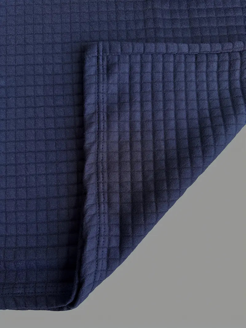 Polo Manga Longa Textura Matelassê