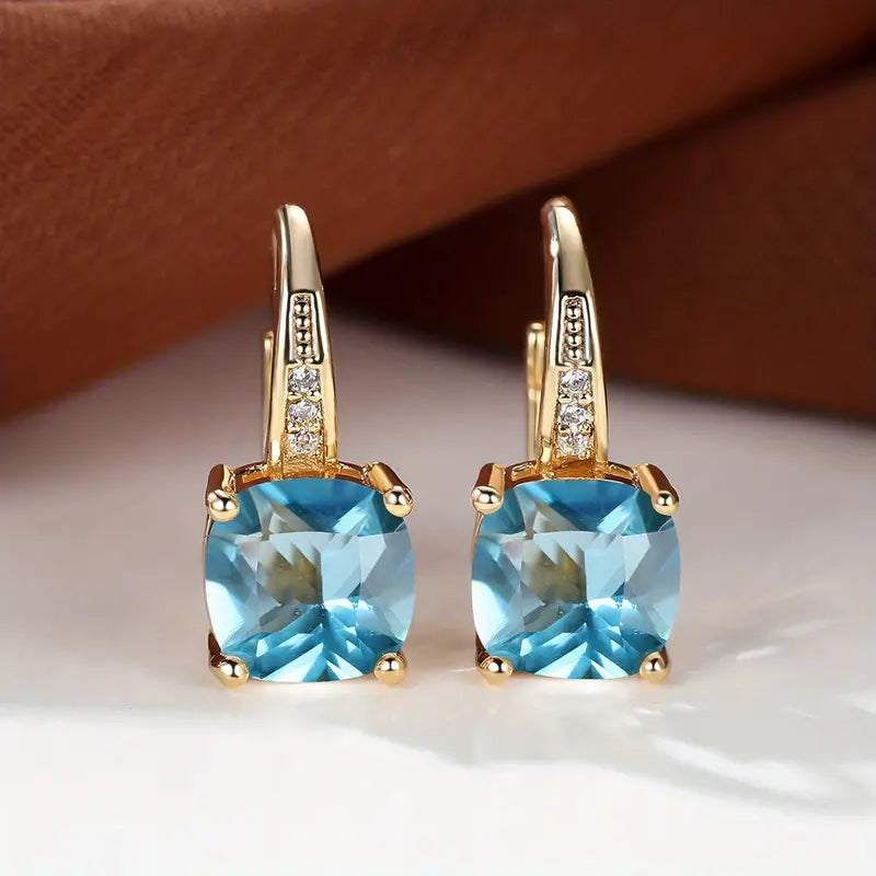 Brincos de Argola com Pedra Mística