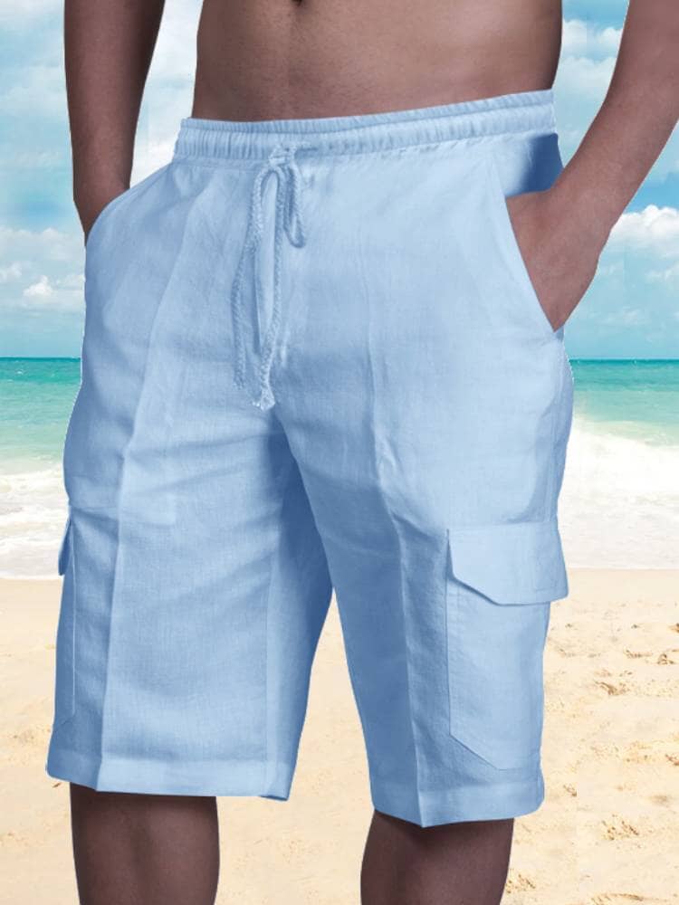 Bermuda Masculina Linho Natural