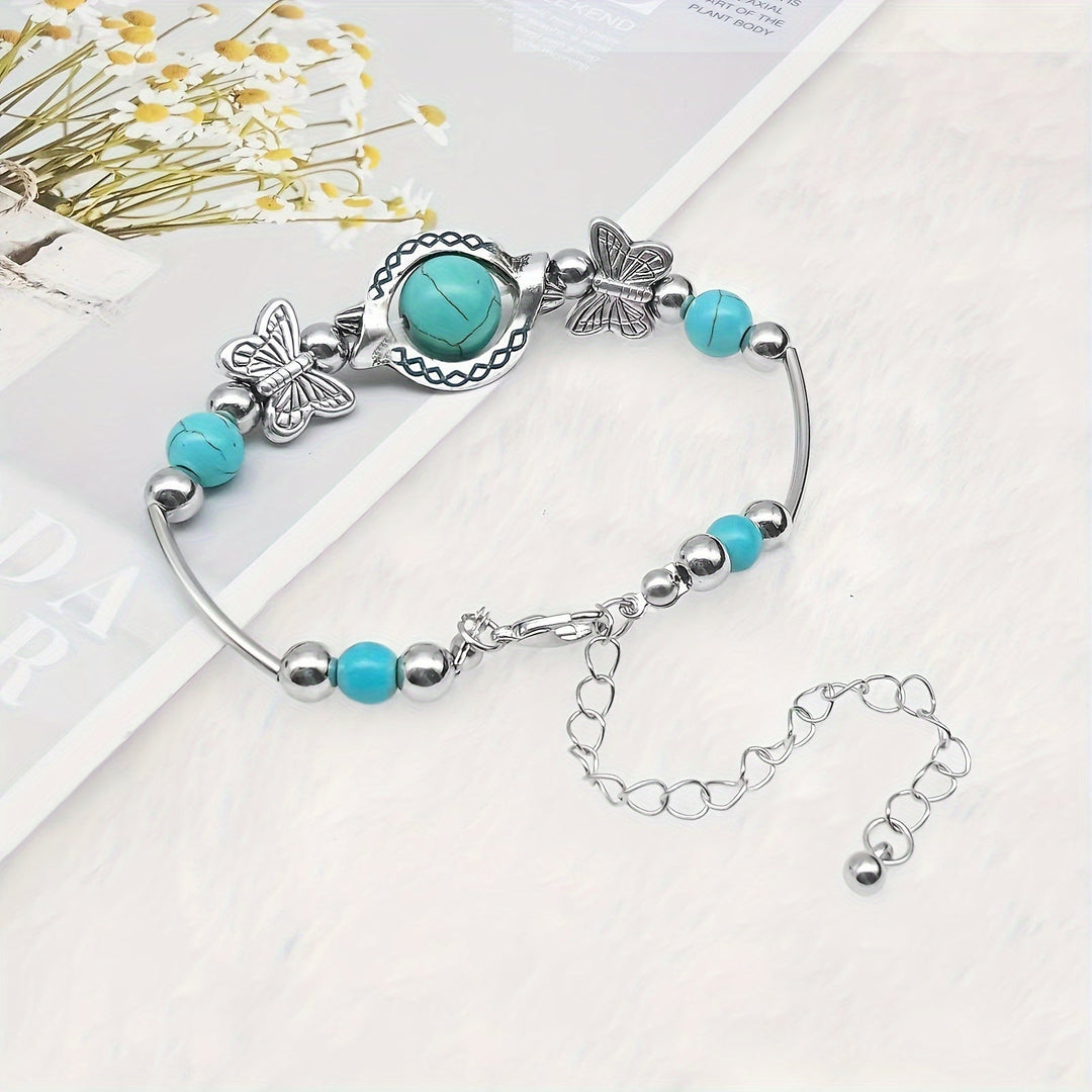 Pulseira Turquesa Borboleta