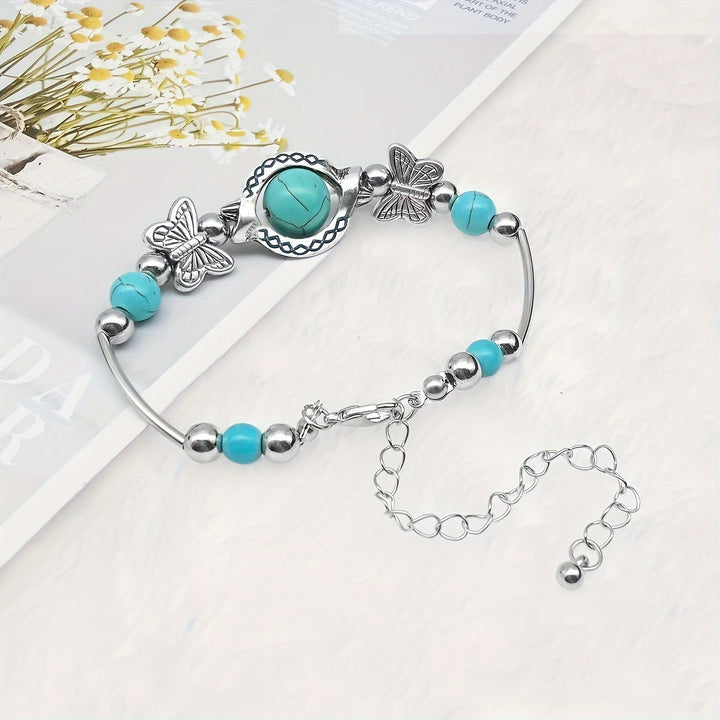 Pulseira Turquesa Borboleta