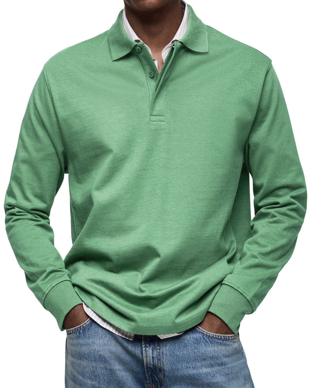 Camisa Polo Manga Longa Moletinho
