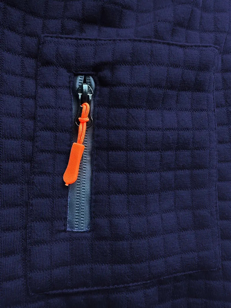 Polo Manga Longa Textura Matelassê