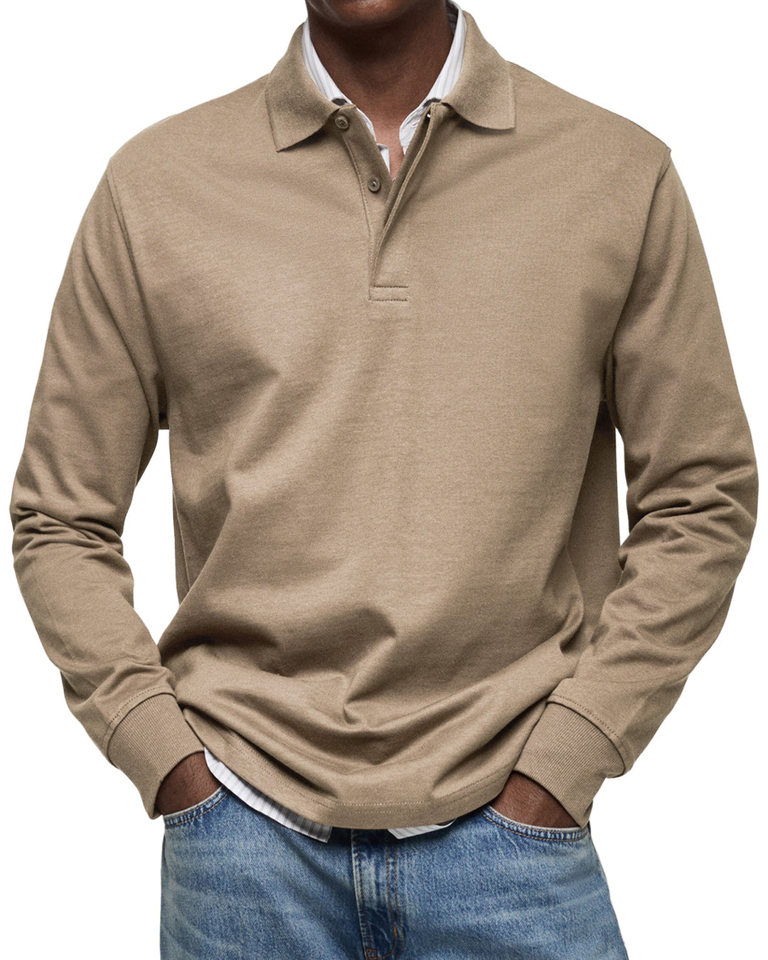 Camisa Polo Manga Longa Moletinho