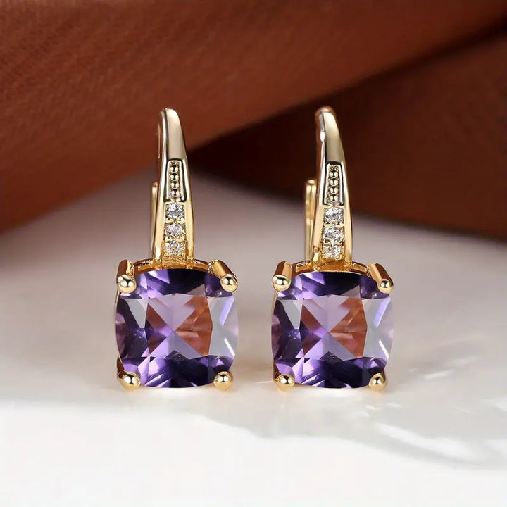 Brincos de Argola com Pedra Mística