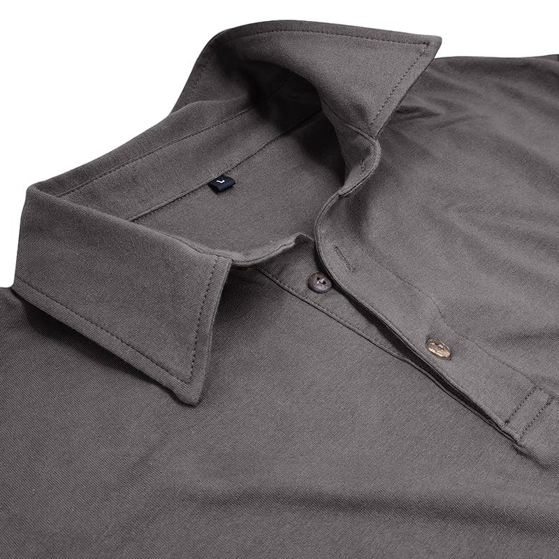 Polo Manga Longa Slim Fit Ajustada