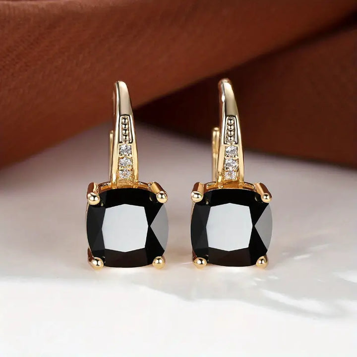 Brincos de Argola com Pedra Mística