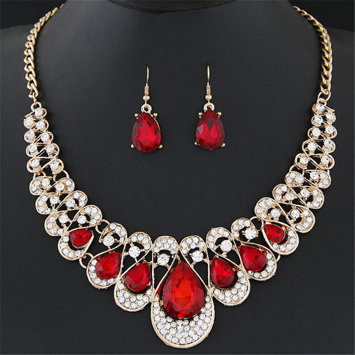 Conjunto de Joias Realeza Rubi