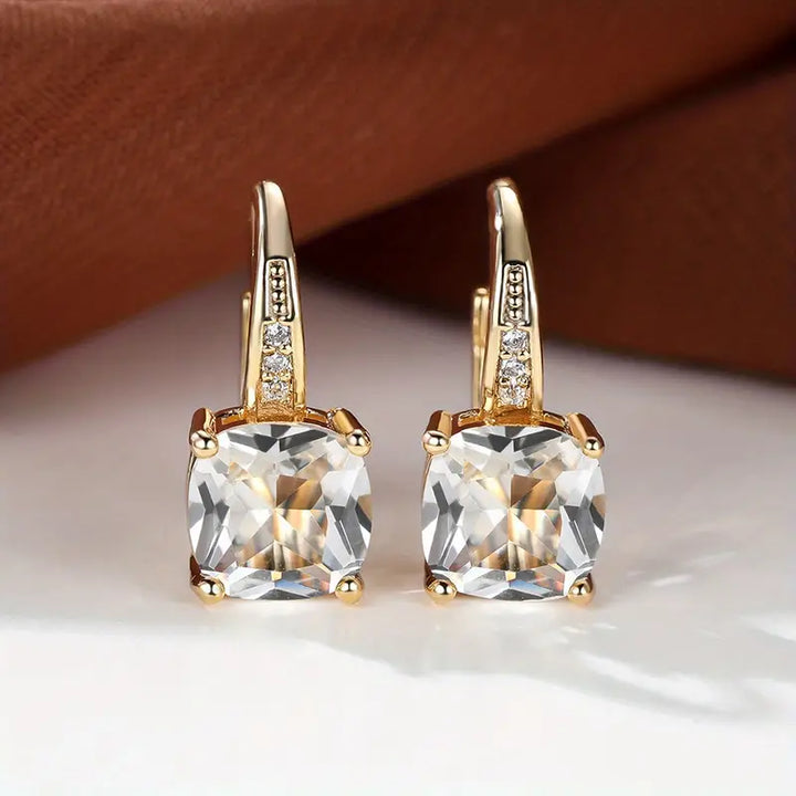 Brincos de Argola com Pedra Mística