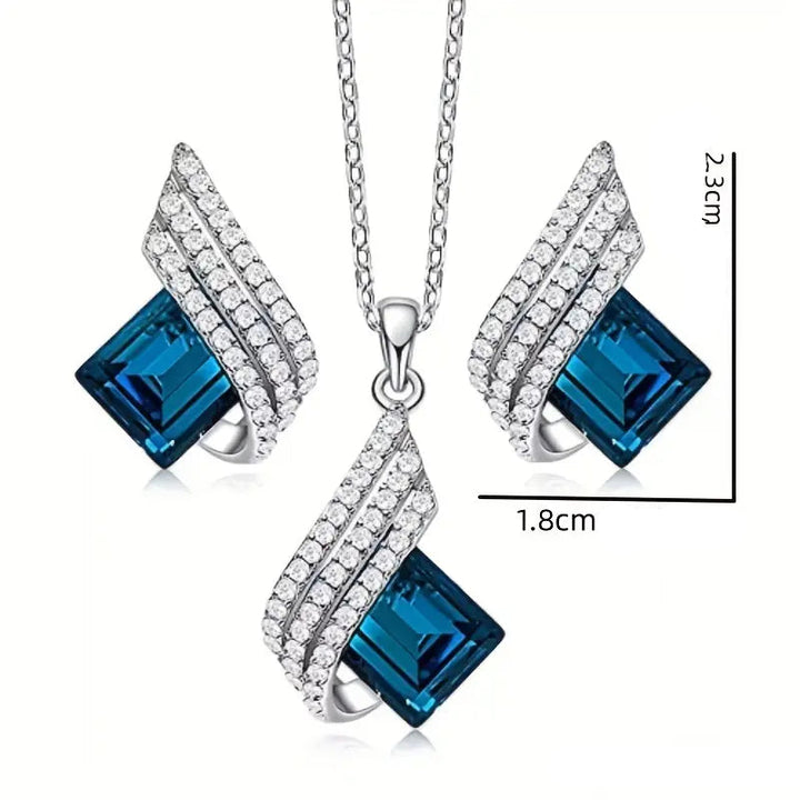 Conjunto de Joias Brienne - Brincos e colar
