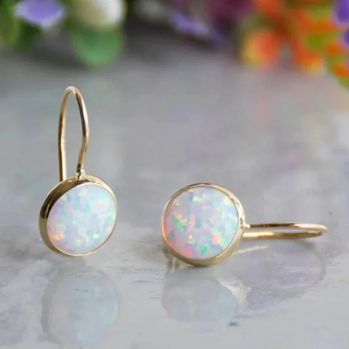 Brincos Antique Opal Glow