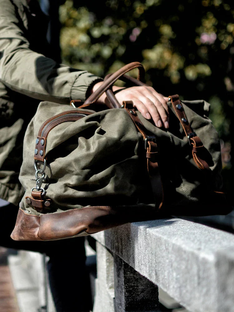 Bolsa de Couro Canvas