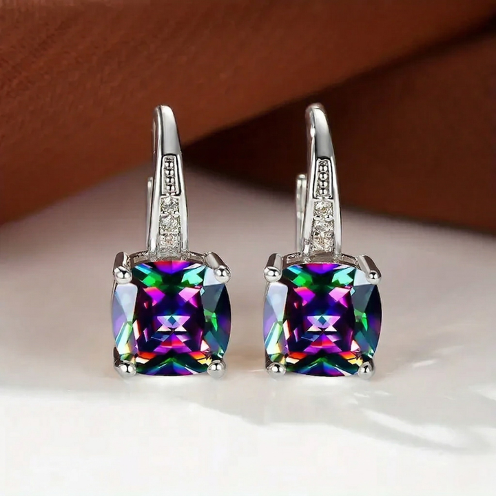 Brincos de Argola com Pedra Mística