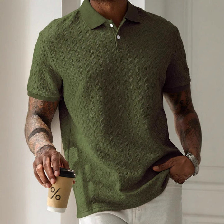 Camisa Polo Textura Relevo