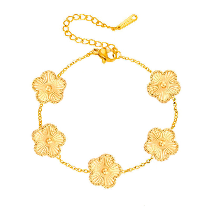 Pulseira Flores Douradas
