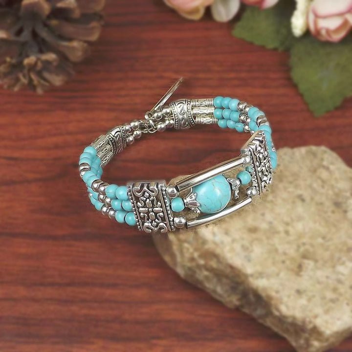 Pulseira Turquesa Étnica