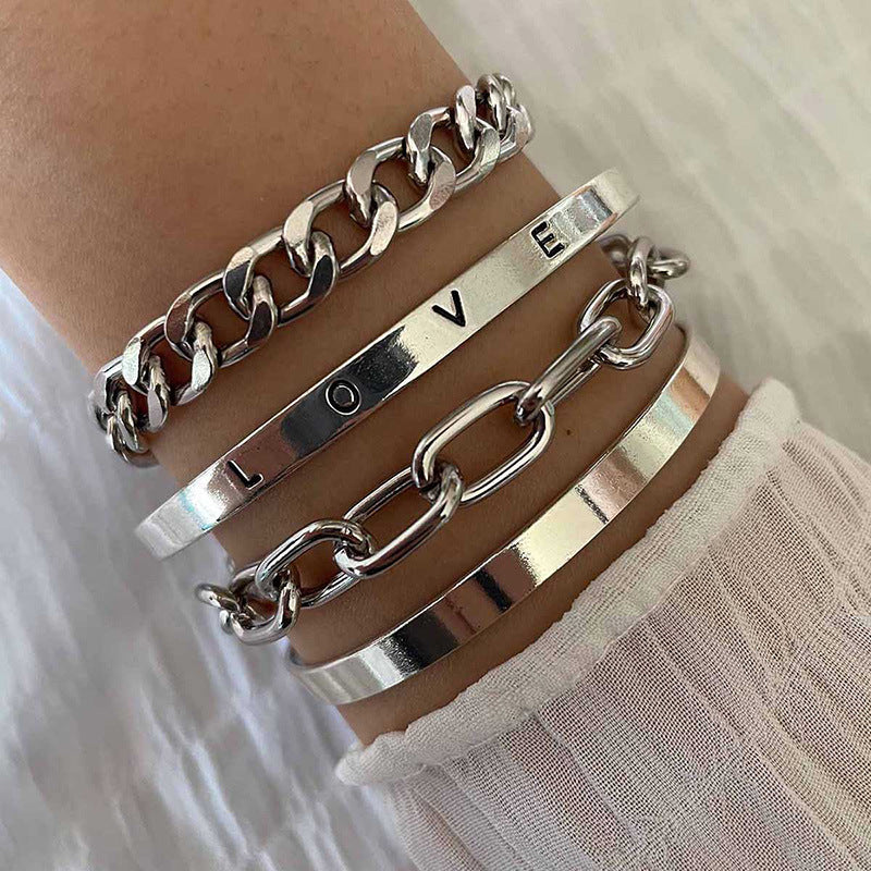 Conjunto de Pulseiras Amour