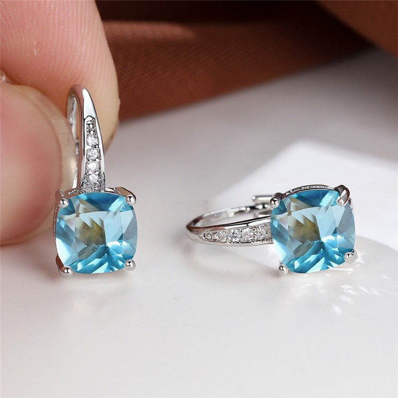 Brincos de Argola com Pedra Mística