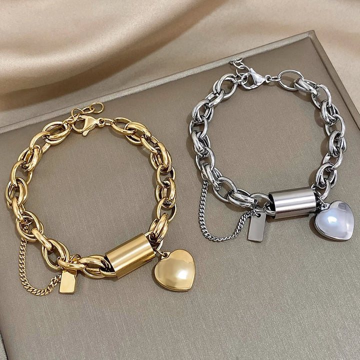 Pulseira Coração de Ouro