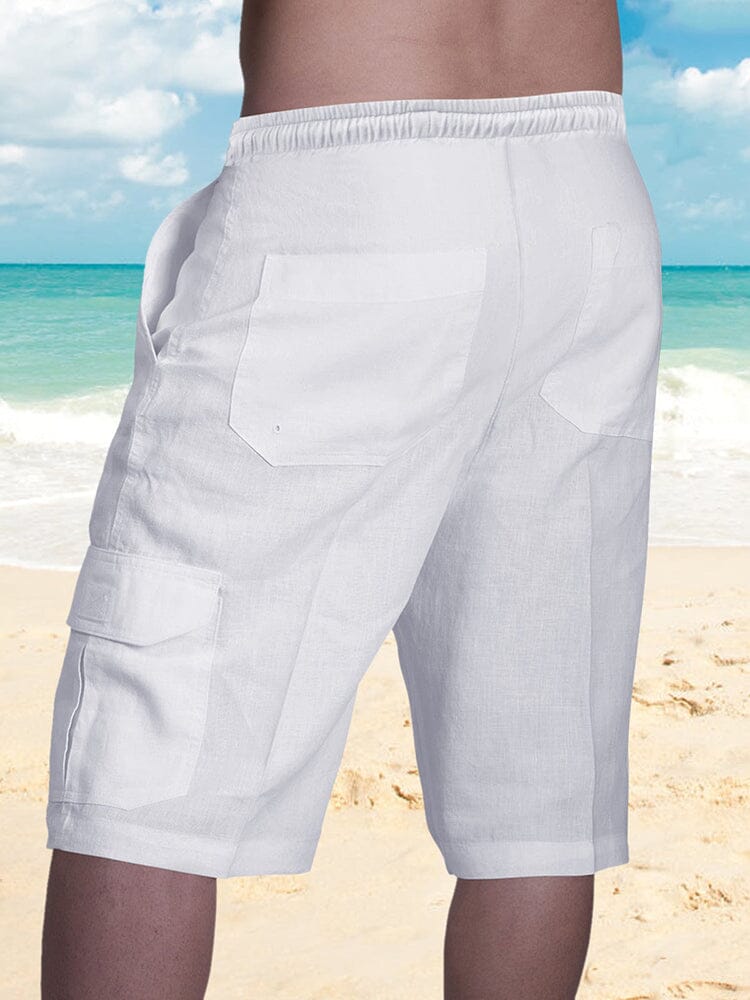 Bermuda Masculina Linho Natural