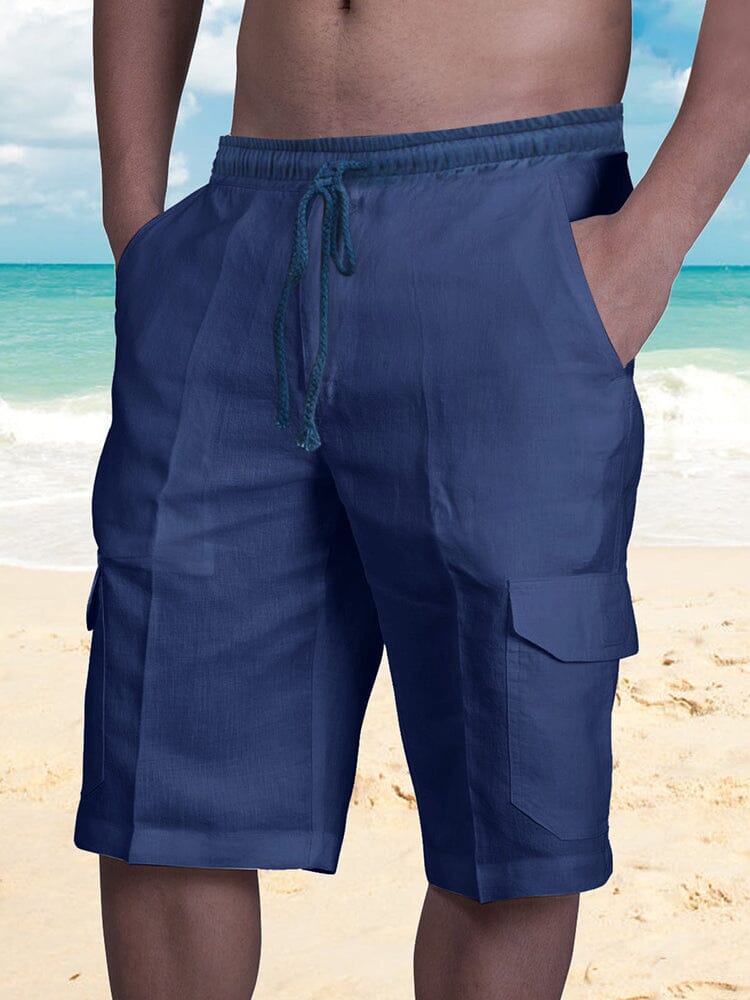 Bermuda Masculina Linho Natural