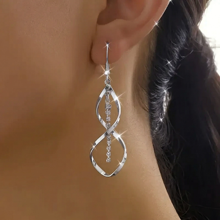 Brincos Espiral Dourada Cândida