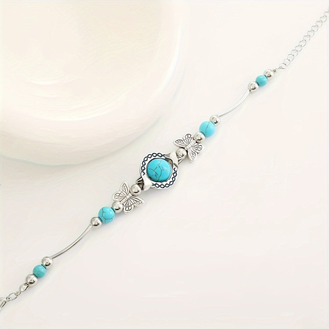 Pulseira Turquesa Borboleta