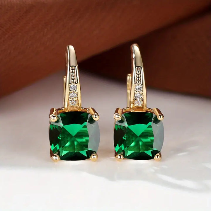 Brincos de Argola com Pedra Mística
