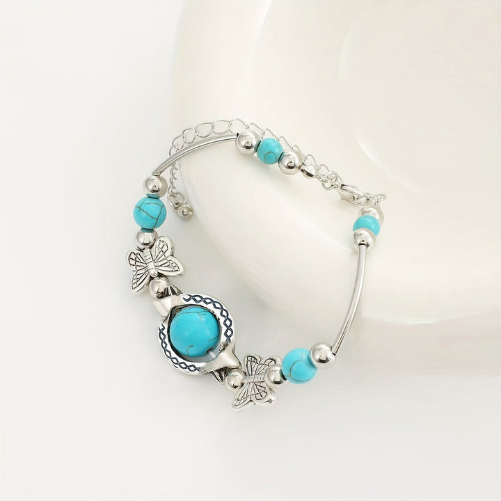 Pulseira Turquesa Borboleta