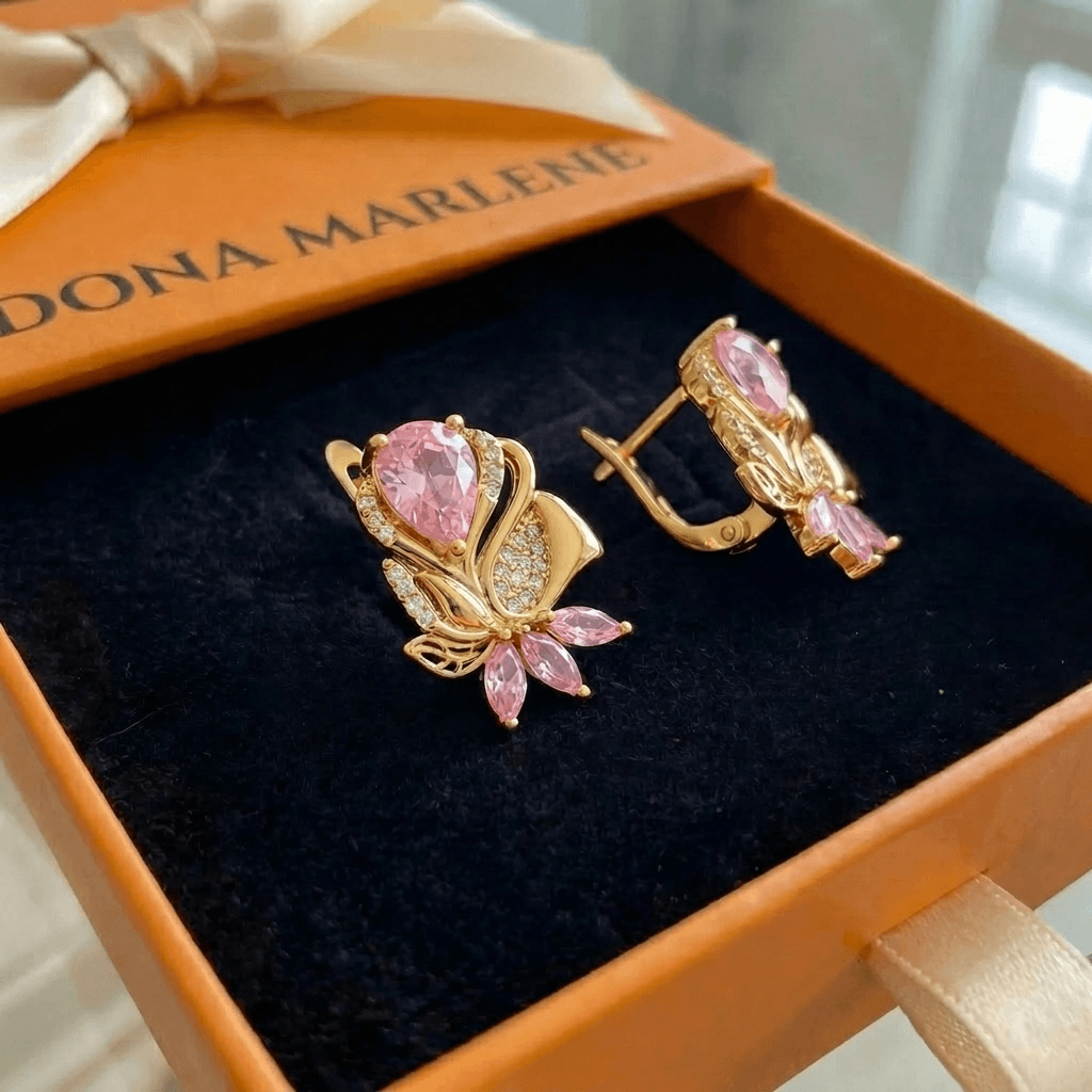 Brincos Amorette Pétala de Rosa
