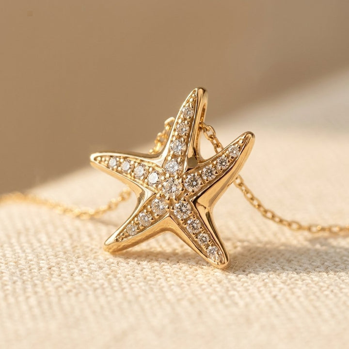 Colar Estrela do Mar Dourada