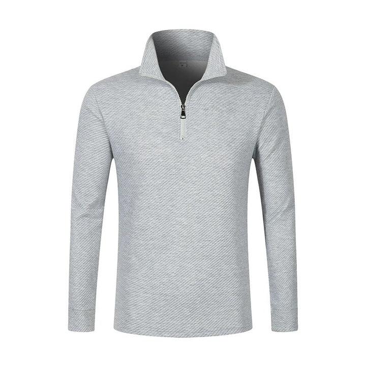 Camisa Polo Manga Longa com Zíper